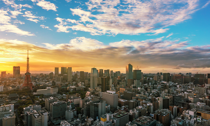 西日が差している写真